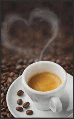 Fussmatte Kaffee 7157 - 60 cm x 90 cm / Ohne Gummirand