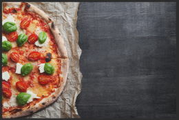 Fussmatte Pizza 10525 - 75 cm x 50 cm / Ohne Gummirand