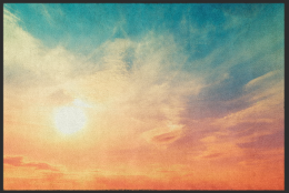 Fussmatte Sonnenaufgang 11012 - 75 cm x 50 cm / Mit Gummirand