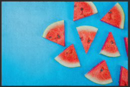 Fussmatte Wassermelone 10472 - 90 cm x 90 cm / Ohne Gummirand