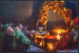 Fussmatte Weihnachten 4576 - 75 cm x 50 cm / Mit Gummirand