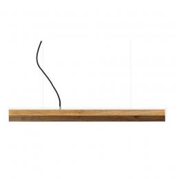 GANTlights C2o Oak Wood & Walnut Pendelleuchte - Eichenvollholz / Nussholz / kaltwei&szlig; - 92x7x7 cm