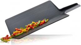 GEFU Falt-Schneidebrett LAVOS - schwarz - 46,5 x 25,5 x 2 cm