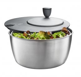 GEFU ROTARE, Edelstahl Salatschleuder - hellgrau - Ø 25 cm - H 17,2 cm - 3 Liter