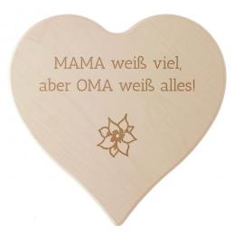 Geschenk f&uuml;r die beste Oma der Welt oder eigenem Wunschtext Gr&ouml;&szlig;e: 24 cm