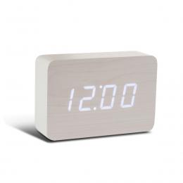 Gingko Brick Click Clock White Wecker - white - 15x4,5x10 cm