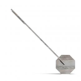Gingko Octagon One Schreibtischlampe - Ash - L&auml;nge 38 cm - Korpus: 8,5 x 8,5 cm