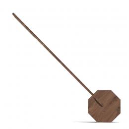 Gingko Octagon One Schreibtischlampe - Walnut - L&auml;nge 38 cm - Korpus: 8,5 x 8,5 cm