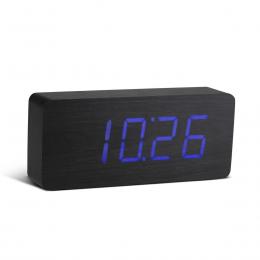Gingko Slab Click Clock Black