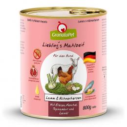 GranataPet | Lamm & H&uuml;hnerherzen | Liebling's Mahlzeit | 800 g