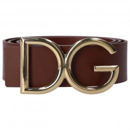 Gürtel DG Kalbsleder logo braun