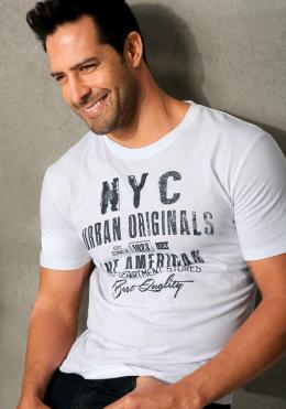 H.I.S T-Shirt »Homewear«, mit NYC Frontprint