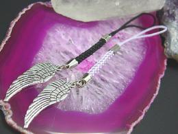 Handyanh&auml;nger, Schutzengel Fl&uuml;gel, Gesamtl&auml;nge 11 cm