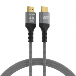 HDMI Kabel High-Speed m. Ethernet 4K60Hz 18 Gbit/s -- 5m grau komp. mit HDMI 2.0