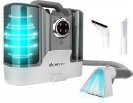 Heevey - Dampfreiniger - mit 100° Grad Dampffunktion - 3 Aufs&auml;tze - 1800ml Wassertank - Grau