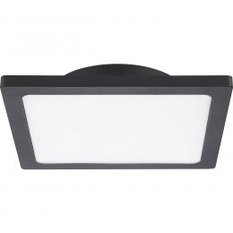 HEITRONIC 15-W-LED-Wand-/Deckenleuchte TELLA, 1000 lm, 3000 K, Aluminium, opale Abdeckung, eckig