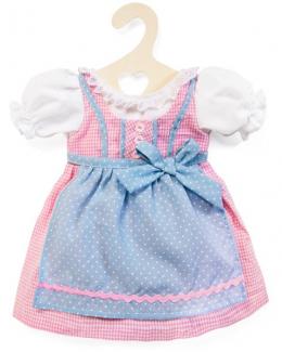 HELESS® Kleidungsset Dirndl Kleid 35 - 45 cm (Rosa-Hellblau)
