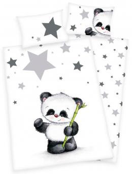 Herding Jana kleiner Panda Bettwäsche-Set - Reißverschluss - 100x135 / 40x70 cm