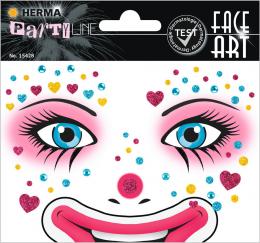HERMA Face Art Sticker Gesichter , Clown Annie,