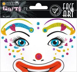 HERMA Face Art Sticker Gesichter , Clown Lotta,