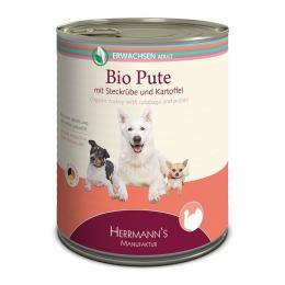 Herrmanns | Adult Bio-Pute mit Wurzelgem&uuml;se, Kartoffeln und Fenchel | Selection | 24 x 150 g