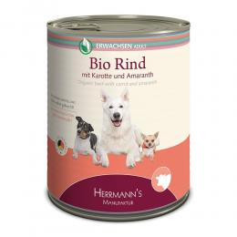 Herrmanns | Adult Bio-Rind mit Karotten, Amaranth und Sellerie | Selection | 6 x 800 g