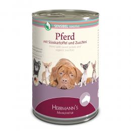 Herrmanns | Pferd mit Süßkartoffel und Zucchini | Sensibel | 6 x 400 g