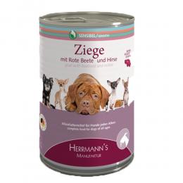 Herrmanns | Ziege mit roter Beete und Hirse | Sensibel | 6 x 400 g