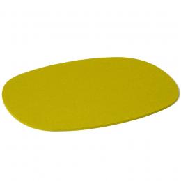 Hey-SIGN Tischset oval aus Naturfilz - 4er-Set - verde - 4er-Set - 45x35 cm