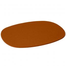 Hey-SIGN Tischset oval aus Naturfilz - 4er-Set - walnuss - 4er-Set - 45x35 cm