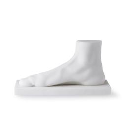 HK living foot Statue - white - 28 x 12 x 15 cm