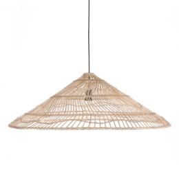 HK living kegelförmige Hängelampe Wicker aus Weide