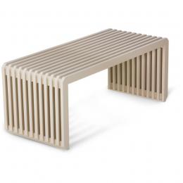 HK living Slatted Bench Element Bank - cream - 96x43x39,5 cm