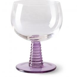 HK living Swirl Weinglas low - 8er-Set - purple - 8er-Set à  350 ml