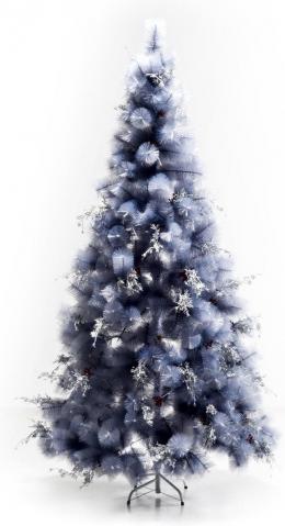 HOMCOM Künstlicher Weihnachtsbaum grau inkl. Dekoration 95 x 210cm