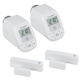 Homematic IP 2er-Set Smart Home Heizen - Heizk&ouml;rperthermostat und Fenster- und T&uuml;rkontakt