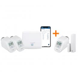 Homematic IP Starter Set Heizen Plus, Access Point, 3x Heizk&ouml;rperthermostat, Fenster- und T&uuml;rkontakt