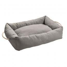 HUNTER Sansibar Rantum Hundesofa - grau - Außen: 60x50 cm, Innen: 40x35 cm