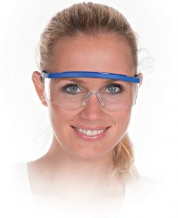 HYGOSTAR Allzweck-Schutzbrille BLAU, Scheibent&ouml;nung: klar