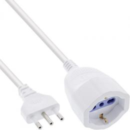 InLine® Strom-Verl&auml;ngerung Schutzkontakt ITALIEN Stecker L / Buchse F, 5m