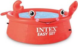 Intex Aufblasbarer Happy Crab Pool 183 X 51 Cm PVC Rot