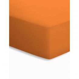 Irisette JUPITER CLASSIC-JERSEY Spannbetttuch - orange - 100x200 cm