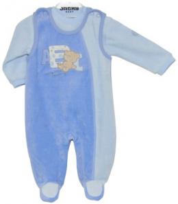 JACKY® Strampler-Set Nicky Bear Company Boys Gr. 56 (Blau)