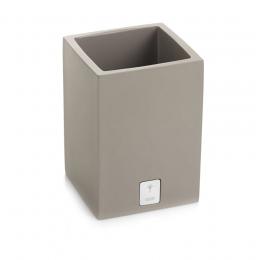 JOOP! BATHLINE Behälter quadratisch - grau - 7,5x11x7,5 cm
