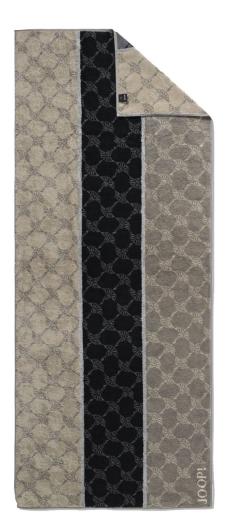 JOOP! Signature Cornflower Stripes Saunatuch - graphit - 80x200 cm