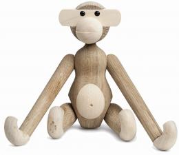 KAY BOJESEN Affe Holzfigur klein - eiche/ahorn - H&ouml;he 20 cm