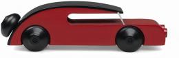 KAY BOJESEN Sedan Limousine Holzfigur klein - schwarz/rot - Länge 13 cm