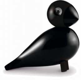 KAY BOJESEN Singvogel Ravn Holzfigur - schwarz - H&ouml;he 15 cm