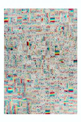 Kayoom Rocket 310 Patchwork-Teppich - Elfenbein / Multi - 120x170 cm