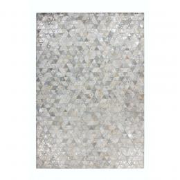 Kayoom Rocket 410 Patchwork-Teppich - Grau / Silber - 120x170 cm